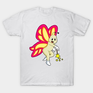 Butterfly as Wizard with Magic wand T-Shirt